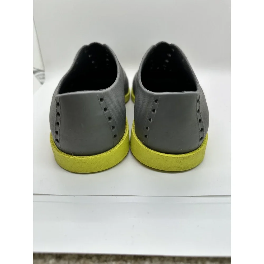 Biion Grey Yellow Rubber Oxford‎ Spikeless Golf Brights Shoes 39 Slip On Sporty